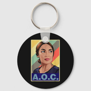 Porte-clés Aoc Alexandria Ocasio-cortez Première femme Présid