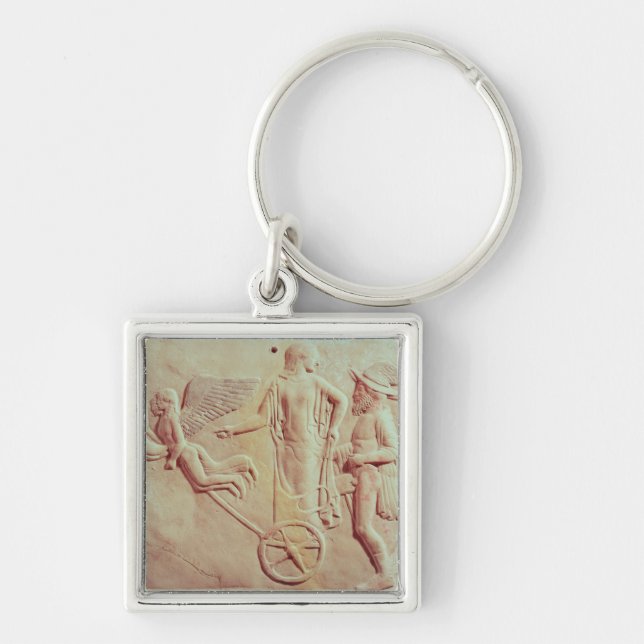 Porte-clés Aphrodite et Hermes montant sur un char (Devant)