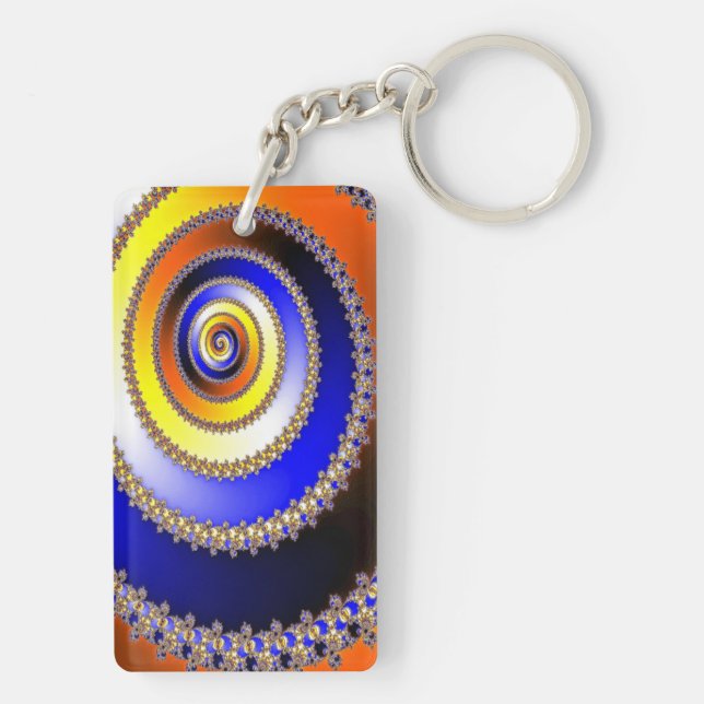 Porte-clés Apophyse Décor fractal - spirale (Dos)