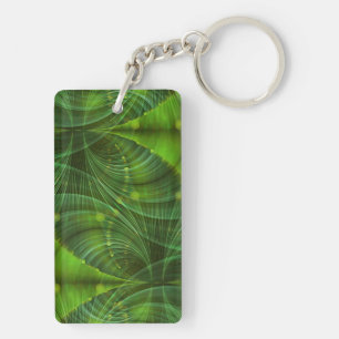 Porte-clés Apophyse Fractal Art I - vert