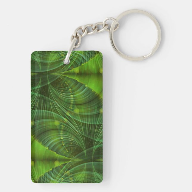 Porte-clés Apophyse Fractal Art I - vert (Dos)