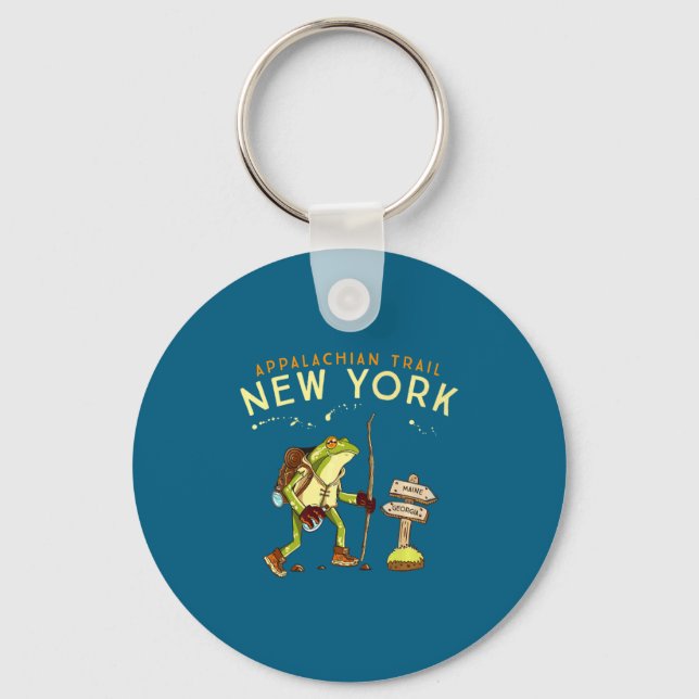 Porte-clés Appalachian Trail New York Hiking Frog _1  (Recto)