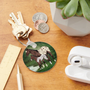 Porte-clés Appaloosa Cheval Mare et Foie