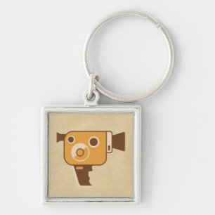 Porte-clés Appareil-photo de film d'auteur de cinéma