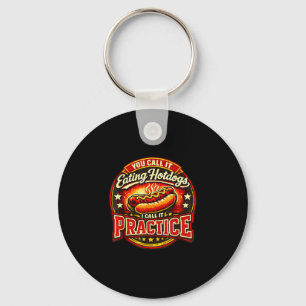 Porte-clés Appeler manger des hot-dogs appeler pratique humou