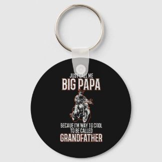 Porte-clés Appelez-Moi Big Papa Old Man Funny Motorcycle Quo