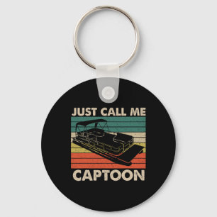 Porte-clés Appelez-Moi Simplement Captoon Rétro Capitaine De 