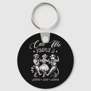 Porte-clés Appelez-Moi Triple A Autistic Adhd Anxieux Cowboy