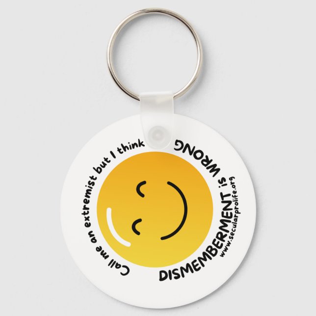 Porte-clés appelez-moi un extrémiste (Recto)