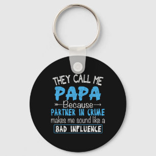 Porte-clés Appelle Moi Papa Complice Papa Fête Des Pères Fami
