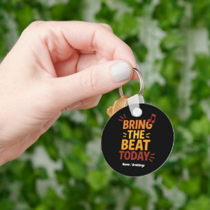 Porte-clés Apportez le Beat Today Musique rétro colorée