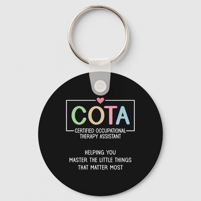 Porte-clés Appréciation de Cota ergothérapie certifiée I (Recto)