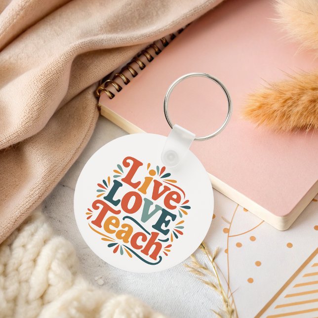 Porte-clés Appréciation de l'enseignant de l'amour en direct (Créateur téléchargé)