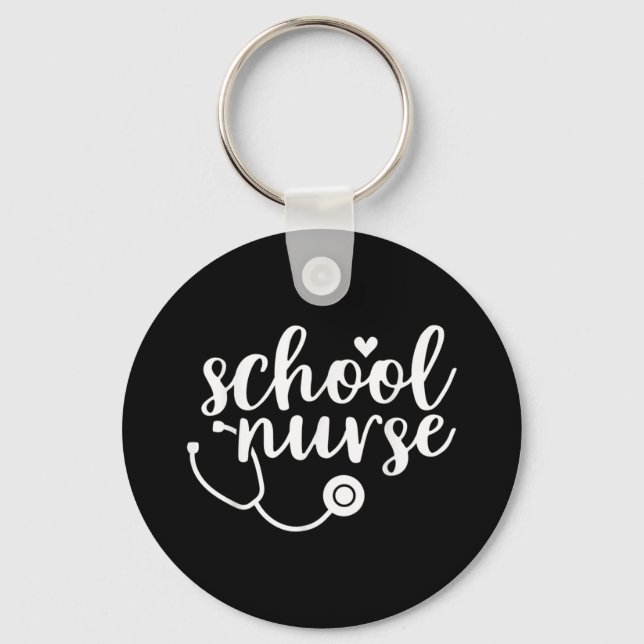 Porte-clés Appréciation des infirmières de l'école mignonne (Recto)