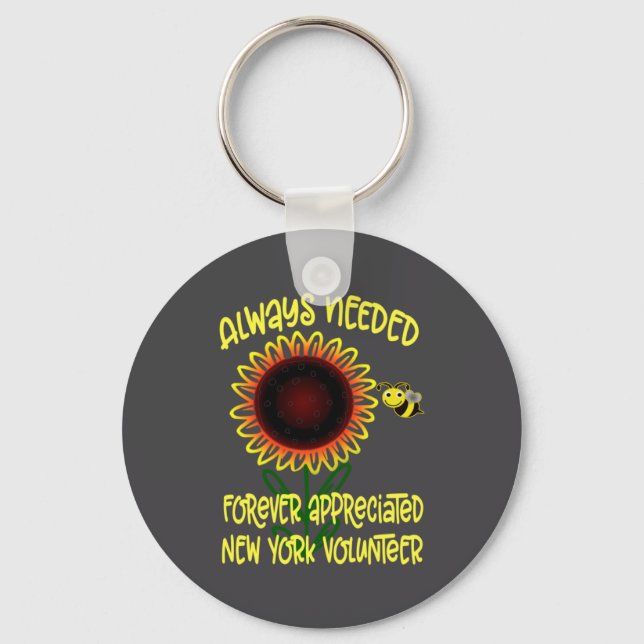 Porte-clés Appreciation New York Always Needed Volunteer Reco (Recto)