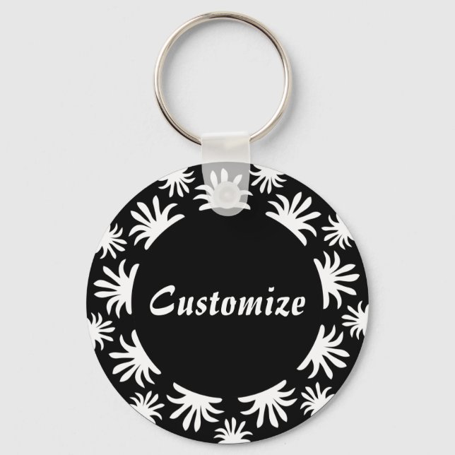 Porte-clés Après-midi du Modèle Triffids - B&W (Recto)