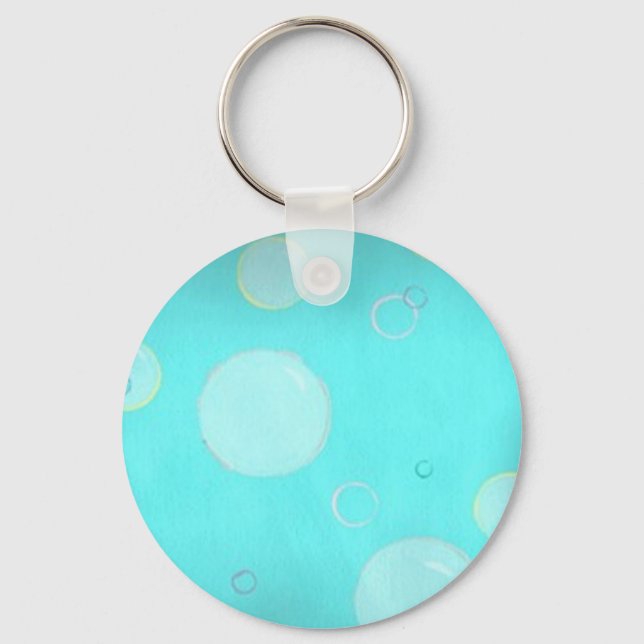 Porte-clés Aqua Floating circles and bubbles keychains (Recto)