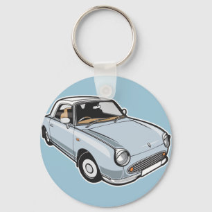 Porte-clés Aqua pâle de Nissan Figaro