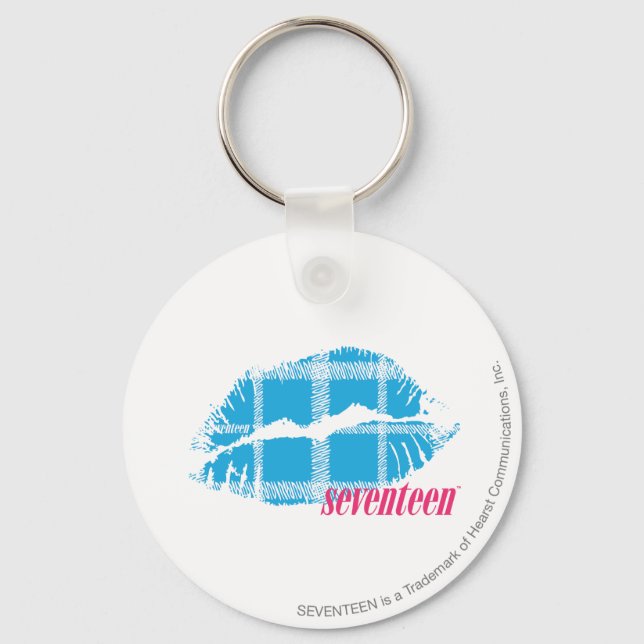 Porte-clés Aqua Plaid (Recto)