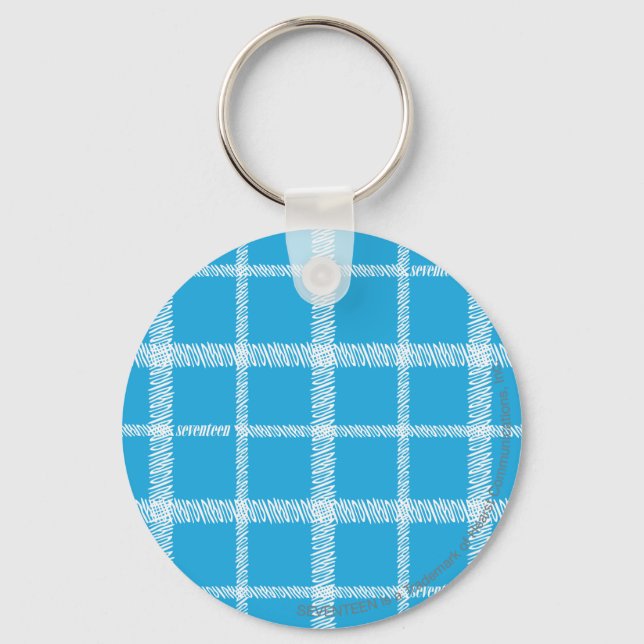 Porte-clés Aqua Plaid (Recto)