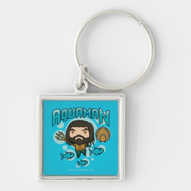 Porte-clés Aquaman | Chibi Aquaman Undersea Graphic (Devant)