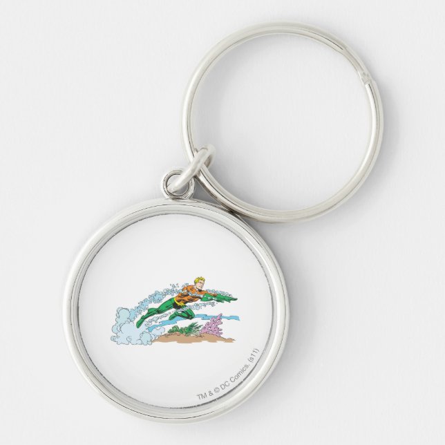 Porte-clés Aquaman saute sur Coral (Devant)