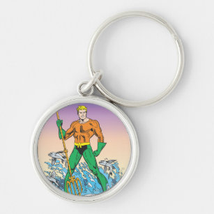 Porte-clés Aquaman Stand Avec Spear