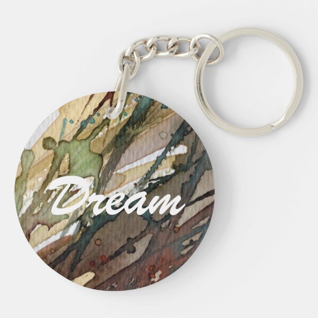 Porte-clés aquarelle 2 d'arrière - plan (Dos)