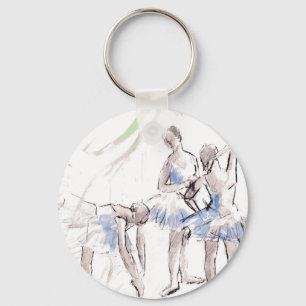 Porte-clés Aquarelle Ballet Danse Ballerina