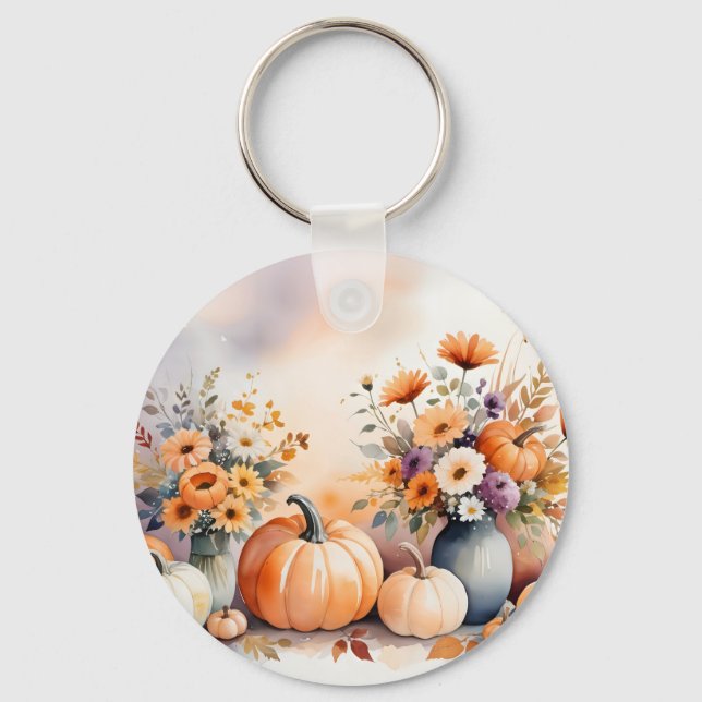 Porte-clés Aquarelle célébrant la chute (Recto)