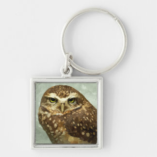 Porte-clés Aquarelle de hibou