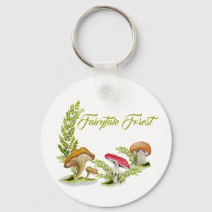 Porte-clés Aquarelle de la forêt de Fairytale ensemble de cha