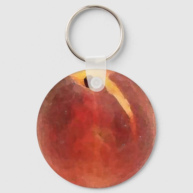 Porte-clés Aquarelle de pêche - Porte - clé (Recto)