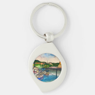 Porte-clés Aquarelle de Scarborough