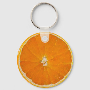 Porte-clés Aquarelle orange de tranche - porte - clé