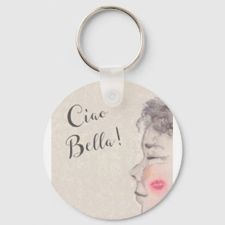 Porte-clés Aquarelle originale Ciao Bella