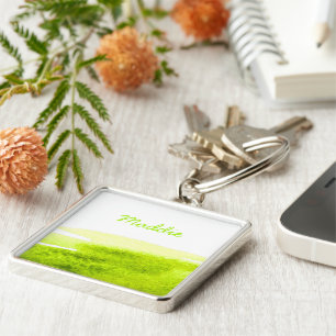 Porte-clés Aquarelle vert citron vert