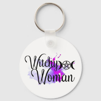 Porte-clés Aquarelle Witchen Woman