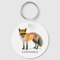 Aquarelle Woodland Fox personnalisée
