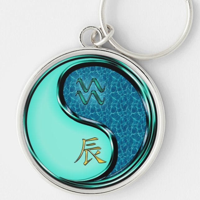 Porte-clés Aquarius & Dragon d'eau (Devant)