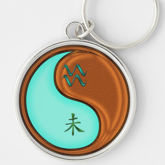 Porte-clés Aquarius et chèvre du bois (Devant)