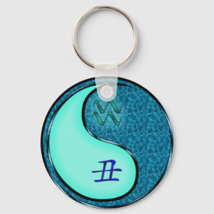 Porte-clés Aquarius et Ox d'eau