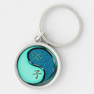 Porte-clés Aquarius et Rat d'eau