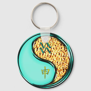 Porte-clés Aquarius et singe du feu