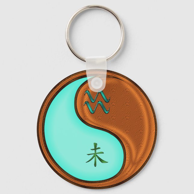 Porte-clés Aquarius & Porte - clé de chèvre de bois (Recto)