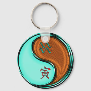 Porte-clés Aquarius & Wood Tiger