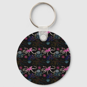 Porte-clés Aquatic animals pattern ocean underwater life 28