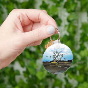 Porte-clés Arbre à Argent avec des Billets de Dollar