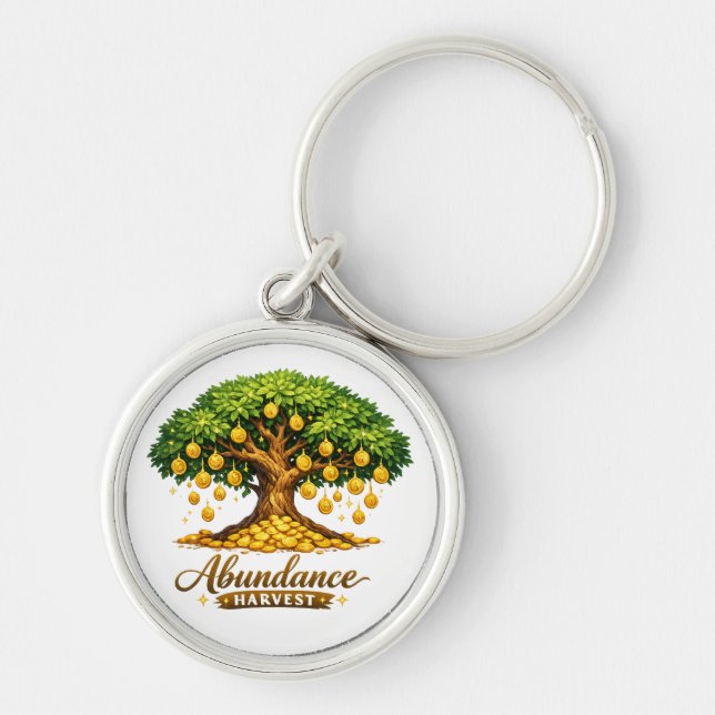Porte-clés Arbre à Argent Chaque Pièce a des Racin (Devant)