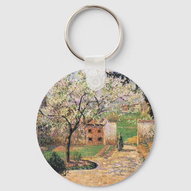 Porte-clés Arbre à prune, Eragny Camille Pissarro (Recto)